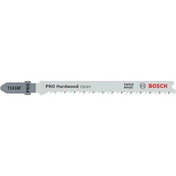 Pilový plátek BOSCH Pilový plátek pro přímočaré pily PRO Hardwood clean T101BF 100&nbsp;mm, 2&nbsp;ks 2608655092 free_store_pickup