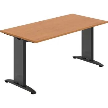 Jednací stůl FJ 1600 – Stůl jednací rovný 160 cm - Olše , Černý kov