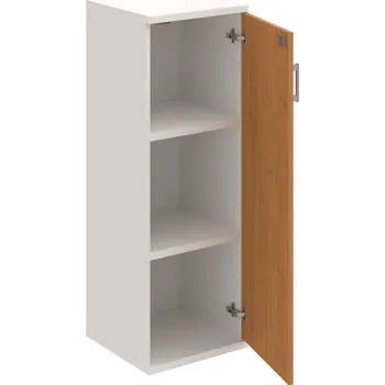 Policová skříň SZ 3 40 01 P – Skříň policová dvéřová 115,2 × 40 cm - Olše , Bílá , USH – hranatá