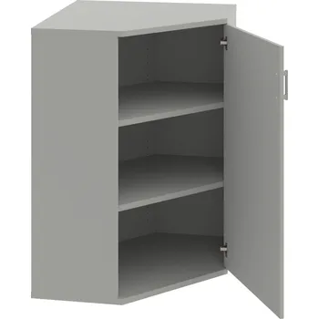 Policová skříň SRV 3 01 P – Skříň vnitřní roh pravá 115,2 cm - Šedá , Šedá , USH – hranatá