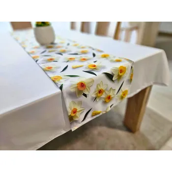 Velikonoční dekorace Velikonoční běhoun s potiskem - Vzor 9 Rozměr běhounu (šířka x délka): 40x110cm