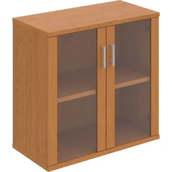 Policová skříň S 2 80 02 – Skříň policová dvéřová 76,8 × 80 cm - Olše , Olše , USH – hranatá