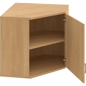 Policová skříň SRV 2 01 P H – Skříň vnitřní roh pravá 76,8 cm - Dub , Dub , USH – hranatá