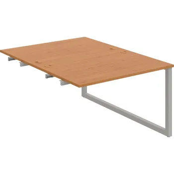 Psací stůl USD O 1200 R – Stůl pracovní 120 × 160 cm, k řetězení - Olše , Šedý kov