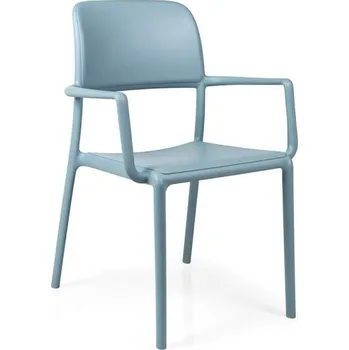 Jídelní stůl RIVA – plastové křesílko - polypropylen fg celeste