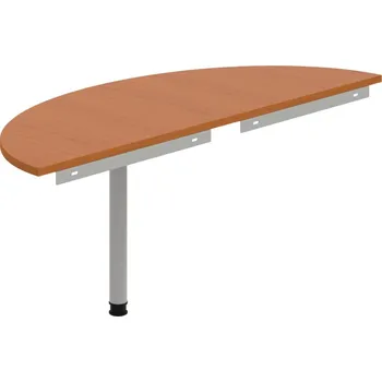 Psací stůl GP 160 – Stůl zakončovací oblouk 160 cm - Třešeň , Šedý kov