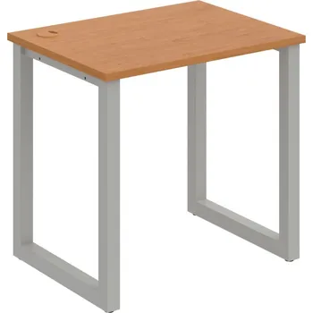 Psací stůl UE O 800 – Stůl pracovní délky 80 cm, hl. 60 cm - Olše , Šedý kov