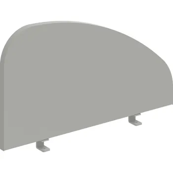 PA 800 H – Paraván na hranu 75 cm - Šedá , Šedý kov