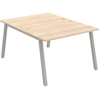 Psací stůl USD A 1200 – Stůl pracovní 120 × 160 cm - Akát , Šedý kov