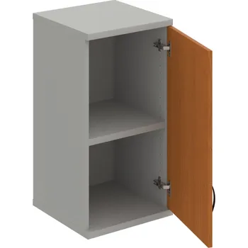 Policová skříň S 2 40 01 P H – Skříň policová dvéřová 76,8 × 40 cm - Třešeň , Šedá , UCO – černá