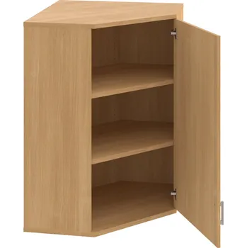 Policová skříň SRV 3 01 P H – Skříň vnitřní roh pravá 115,2 cm - Dub , Dub , USH – hranatá