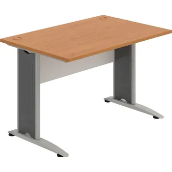 Psací stůl CS 1200 – Stůl pracovní rovný 120 cm - Olše , Bílá , Šedý kov
