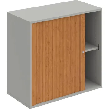 Policová skříň DZ 2 80 03 L – Skříň polic rolet levá 74 × 80 cm - Šedá , Olše