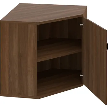 Policová skříň SRV 2 01 P – Skříň vnitřní roh pravá 76,8 cm - Ořech , Ořech , UCO – černá