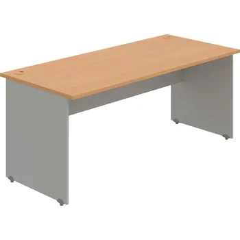 Psací stůl GS 1800 – Stůl pracovní rovný 180 cm - Buk , Šedá