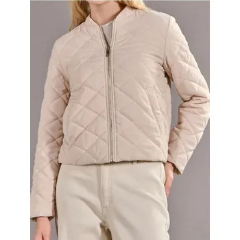 Dámský kabát Sinsay - Prošívaná bunda - béžová - 593DA-02X - 593DA-02X-XXL