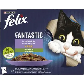 Felix Fantastic kapsičky výběr se zeleninou, 12 × 85 g