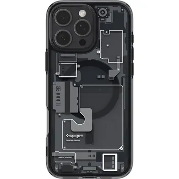 Pouzdro Spigen (ACS08135) Ultra Hybrid MagSafe, Zero One pro iPhone 16 Pro šedé