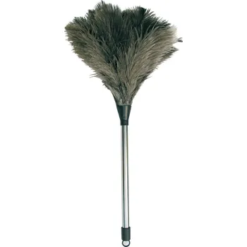 Prachovka MSV prachovka z pštrosího peří s rukojetí z nerezové oceli, 44 cm