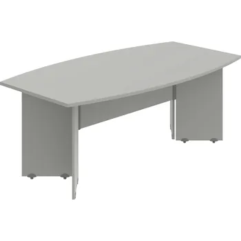 Jednací stůl GJ 200 – Stůl jednací sud 200 cm - Šedá , Šedá