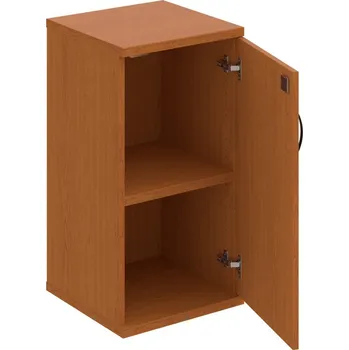 Policová skříň SZ 2 40 01 P – Skříň policová dvéřová 76,8 × 40 cm - Třešeň , Třešeň , UCO – černá