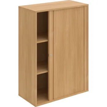 Policová skříň DZ 3 80 07 P – Skříň polic rolet pravá 111 × 80 cm - Dub , Dub