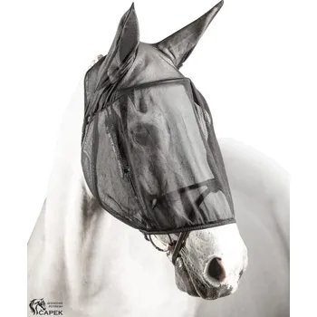 Vybavení pro koně Maska Equiline -ANTI FLY- - Černá/006 - S