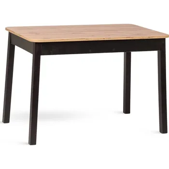 Jídelní stůl KONY – jídelní stůl s kovovou podnoží - dub vintage-černá , 110 × 70 cm , 35 cm