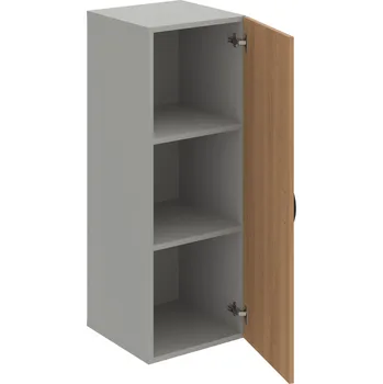 Policová skříň D 3 40 01 – Skříň policová dvéřová 111 × 40 cm - Višeň , Šedá , UCO – černá