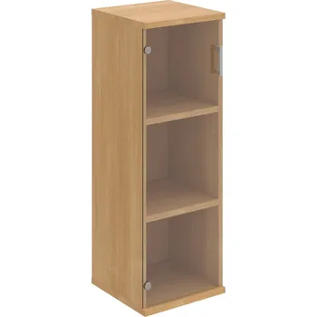 Policová skříň S 3 40 03 L – Skříň policová dvéřová 115,2 × 40 cm - Čiré , Dub , USH – hranatá