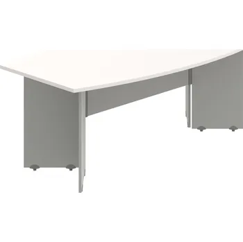 Jednací stůl GJ 200 – Stůl jednací sud 200 cm - Bílá , Šedá