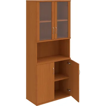 Policová skříň S 5 80 07 – Skříň policová dvéřová 192 × 80 cm - Třešeň , Třešeň , USN – Hobis