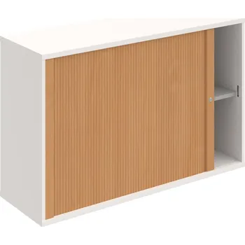 Policová skříň SZ 2 120 01 L – Skříňka žaluziová 76.8 × 120 cm, levá - Bílá , Buk