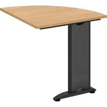 Psací stůl FP 901 P – Stůl spojovací pravý - Dub , Černý kov