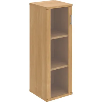 Policová skříň S 3 40 02 L – Skříň policová dvéřová 115,2 × 40 cm - Dub , Dub , USH – hranatá