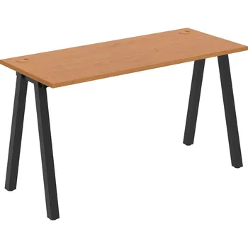 Psací stůl UE A 1400 – Stůl pracovní délky 140 cm, hl. 60 cm - Olše , Černý kov