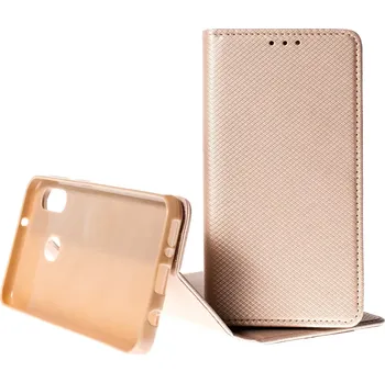Pouzdro na mobilní telefon Pouzdro Smart Magnet Samsung Galaxy M20 M205 Zlaté