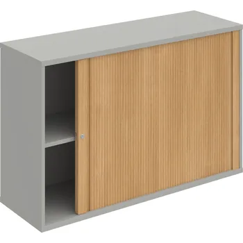 Policová skříň SZ 2 120 01 P – Skříňka žaluziová 76.8 × 120 cm, pravá - Šedá , Dub