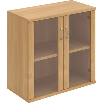 Policová skříň SZ 2 80 02 – Skříň policová dvéřová 76,8 × 80 cm - Dub , Dub , USN – Hobis