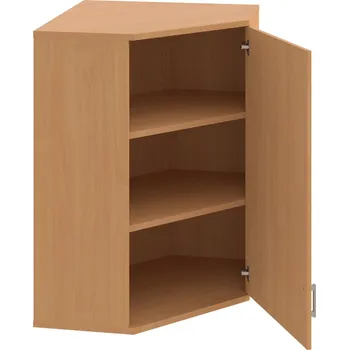 Policová skříň SRV 3 01 P H – Skříň vnitřní roh pravá 115,2 cm - Buk , Buk , USH – hranatá