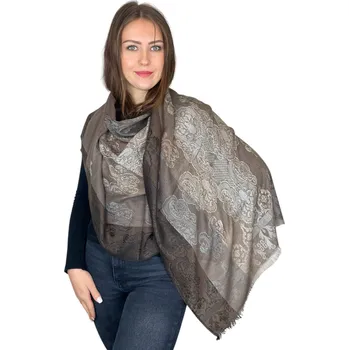 Šála Šál Pašmína - Florenta- Tmavě hnědá