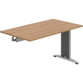 Jednací stůl FJ 1400 R – Stůl jednací řetězící rovný 140 cm - Višeň , Šedý kov