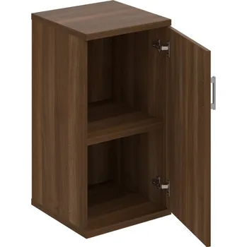 Policová skříň S 2 40 01 P – Skříň policová dvéřová 76,8 × 40 cm - Ořech , Ořech , USH – hranatá