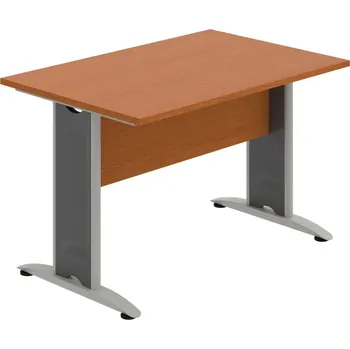 Jednací stůl CJ 1200 – Stůl jednací rovný 120 cm - Třešeň , Třešeň , Šedý kov