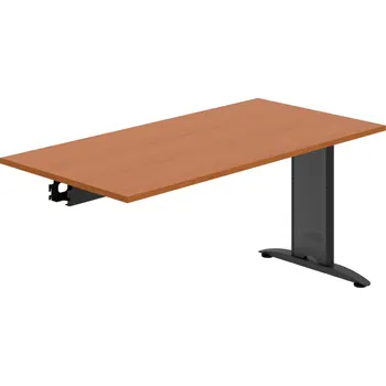 Jednací stůl FJ 1600 R – Stůl jednací řetězící rovný 160 cm - Třešeň , Černý kov