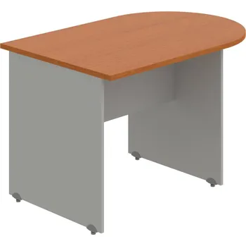 Psací stůl GP 1200 1 – Stůl jednací oblouk 120 cm - Třešeň , Šedá