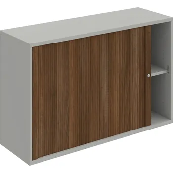 Policová skříň SZ 2 120 01 L – Skříňka žaluziová 76.8 × 120 cm, levá - Šedá , Ořech