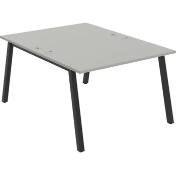 Psací stůl USD A 1200 – Stůl pracovní 120 × 160 cm - Šedá , Černý kov