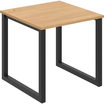 Psací stůl US O 800 – Stůl pracovní délky 80 cm - Dub , Černý kov