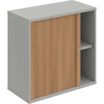 Policová skříň SZ 2 80 03 L – Skříň policová roletová levá 76.8 × 80 cm - Šedá , Višeň